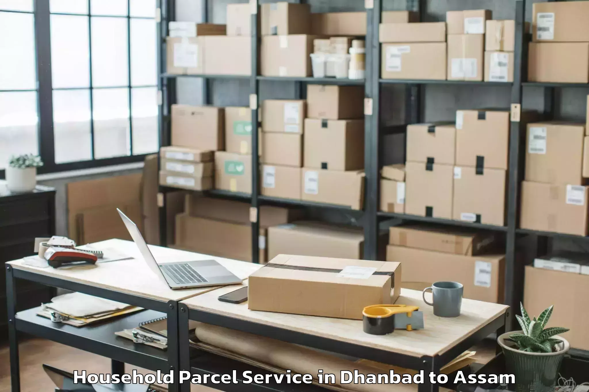 Dhanbad to Abhilashi University Guwahati Household Parcel Booking